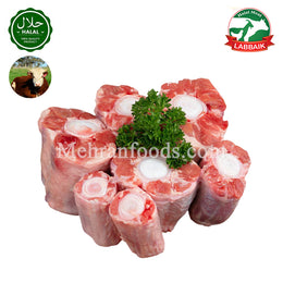 LABBAIK Halal Fresh Beef Tail Slice (Chuck Flap) 1kg / 소꼬리
