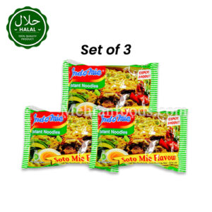 INDOMIE Halal Soto Mie Flavor Instant Noodles 75g (Set of 3)