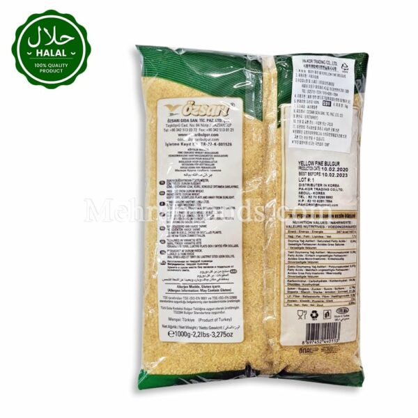OZSARI Bulgur Yellow Fine 1000g